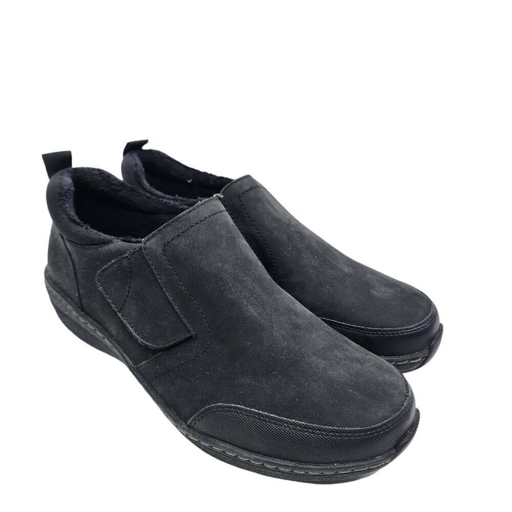 Aetrex Tyra Black Women's Slip On Slip REsistant Shoes‎ Size 9/9.5 Needs Insoles